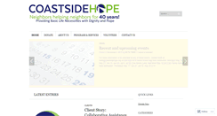 Desktop Screenshot of coastsidehope.org